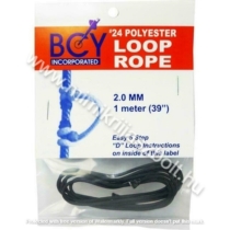 BCY D-Loop Zsinór,  #24 .080 Polyester, fekete