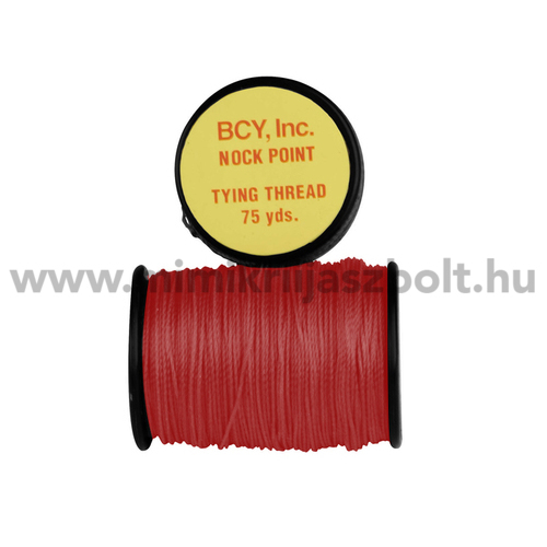 BCY nock pont kötöző anyag, piros, 75 yard