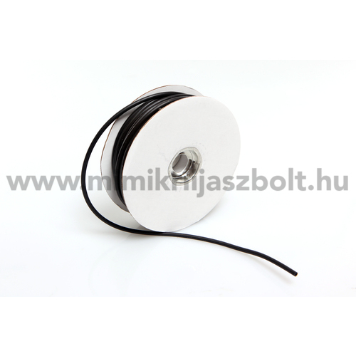 Radical Tubing .063 Uvr Black, 1 ft (30 cm)- fekete gumicső peephez